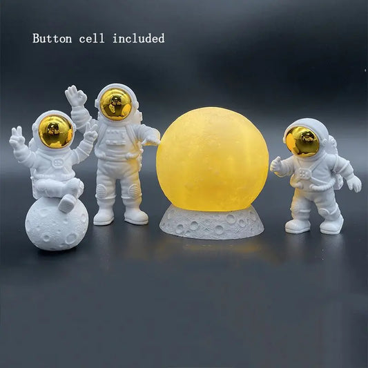 Astronaut Yellow Moon Ambient Light Ornament