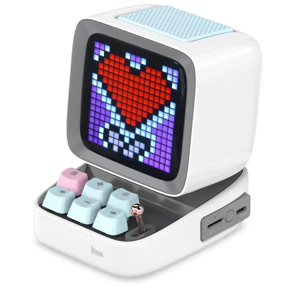 Retro Pixel Art Bluetooth Speaker and Alarm Clock